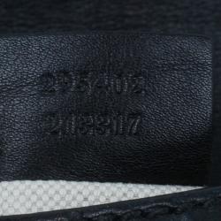 Pre Owned Gucci Black Guccissima Leather Emily Chain Shoulder Bag