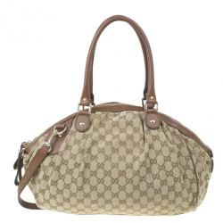 مملوكة مسبقًا حقيبة يد غوتشي سوكي دوم كانفاس مونوجرامي