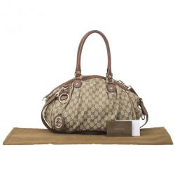 مملوكة مسبقًا حقيبة يد غوتشي سوكي دوم كانفاس مونوجرامي