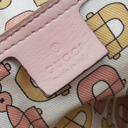 Pre Owned Gucci Pink Guccissima Leather Medium Joy Boston Bag