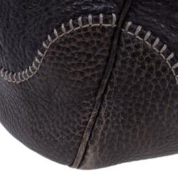 Pre Owned Gucci Brown Leather Guccisima Large New Pelham Hobo