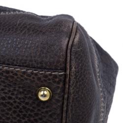 Pre Owned Gucci Brown Leather Guccisima Large New Pelham Hobo