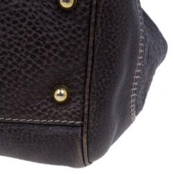 Pre Owned Gucci Brown Leather Guccisima Large New Pelham Hobo