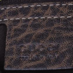 Pre Owned Gucci Brown Leather Guccisima Large New Pelham Hobo