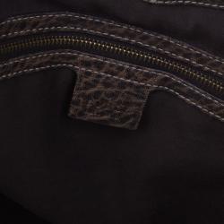 Pre Owned Gucci Brown Leather Guccisima Large New Pelham Hobo