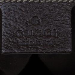 Pre Owned Gucci Brown Canvas Small GG Monogram Amalfi Hobo