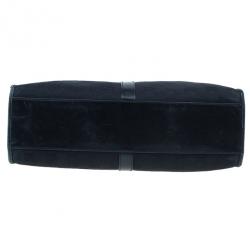 مملوكة مسبقًا Gucci Black Monogram Canvas Piston Tote