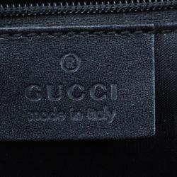 مملوكة مسبقًا Gucci Black Monogram Canvas Piston Tote