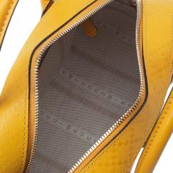 Pre Owned Gucci Yellow Bright Diamante Leather Small Top Handle Bag