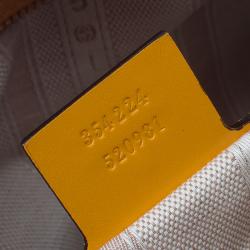 Pre Owned Gucci Yellow Bright Diamante Leather Small Top Handle Bag