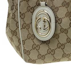 مملوكة مسبقًا حقيبة غوتشي سوكي كانفاس GG بيج متوسطة
