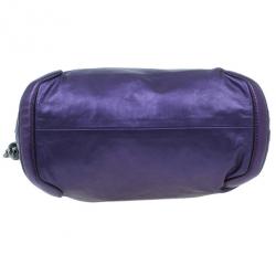 مملوكة مسبقًا Gucci Metallic Purple Leather Galaxy Hobo