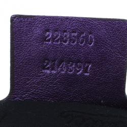 مملوكة مسبقًا Gucci Metallic Purple Leather Galaxy Hobo