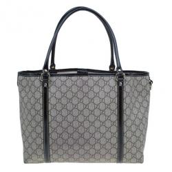 Pre Owned Gucci Monogram Canvas Rose Heart Tattoo Tote
