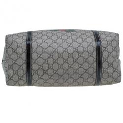 Pre Owned Gucci Monogram Canvas Rose Heart Tattoo Tote