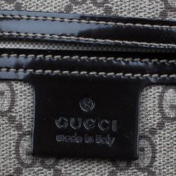 Pre Owned Gucci Monogram Canvas Rose Heart Tattoo Tote