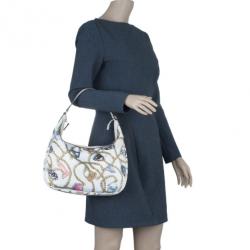 Pre Owned حقيبة يد هوبو غوتشي طبع ساتان حرير