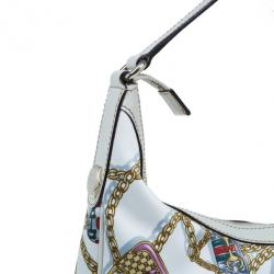 Pre Owned حقيبة يد هوبو غوتشي طبع ساتان حرير