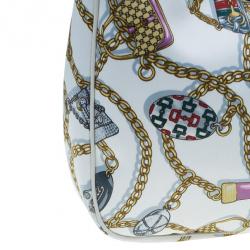 Pre Owned حقيبة يد هوبو غوتشي طبع ساتان حرير