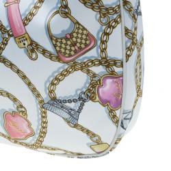 Pre Owned حقيبة يد هوبو غوتشي طبع ساتان حرير