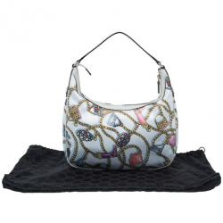 Pre Owned حقيبة يد هوبو غوتشي طبع ساتان حرير