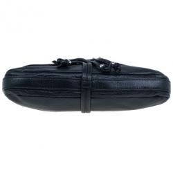 مملوكة مسبقًا Gucci Black Leather Small Jungle Shoulder Bag