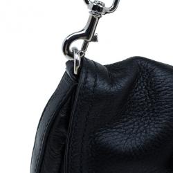 مملوكة مسبقًا Gucci Black Leather Small Jungle Shoulder Bag