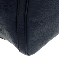 مملوكة مسبقًا حقيبة غوتشي بوسطن ويب متوسطة جلد أسود