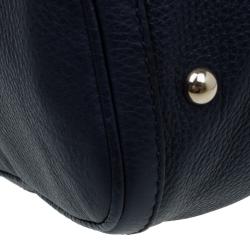 مملوكة مسبقًا حقيبة غوتشي بوسطن ويب متوسطة جلد أسود