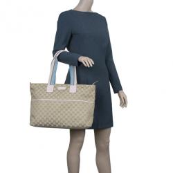 مملوكة مسبقًا حقيبة توت غوتشي كانفاس GG بيج