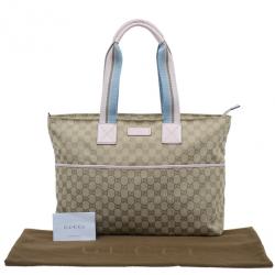 مملوكة مسبقًا حقيبة توت غوتشي كانفاس GG بيج