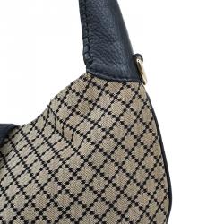 مملوكة مسبقًا حقيبة غوتشي نيو جاكي متوسطة كانفاس دايمانت بيج/ أسود