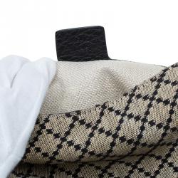 مملوكة مسبقًا حقيبة غوتشي نيو جاكي متوسطة كانفاس دايمانت بيج/ أسود