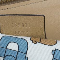 مملوكة مسبقًا Gucci Beige GG Leather D Ring Satchel