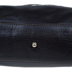 Pre Owned Gucci Brown Leather Britt Medium Tote bag