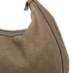 Pre Owned حقيبة غوتشي غوتشيسيما GG توينز هوبو جلد نود وسط