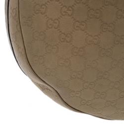 Pre Owned حقيبة غوتشي غوتشيسيما GG توينز هوبو جلد نود وسط