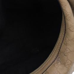 Pre Owned حقيبة غوتشي غوتشيسيما GG توينز هوبو جلد نود وسط