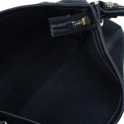 Pre Owned Gucci Black Fabric Small GG Abey Shoulder Bag
