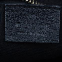 Pre Owned Gucci Black Fabric Small GG Abey Shoulder Bag