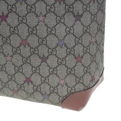 Pre Owned حقيبة توت غوتشي غوتشيسيما ستار جرافيك كانفاس متعددة الألوان