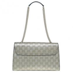 مملوكة مسبقًا Gucci Metallic Gold Guccissima Leather Emily Chain Shoulder Bag