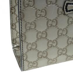 مملوكة مسبقًا Gucci Metallic Gold Guccissima Leather Emily Chain Shoulder Bag