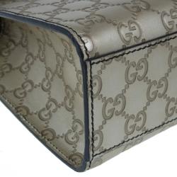 مملوكة مسبقًا Gucci Metallic Gold Guccissima Leather Emily Chain Shoulder Bag