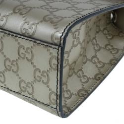 مملوكة مسبقًا Gucci Metallic Gold Guccissima Leather Emily Chain Shoulder Bag