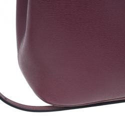 Pre Owned Gucci Purple Leather Medium Bright Bit Tote