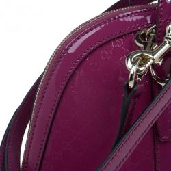 مملوكة مسبقًا Gucci Pink Patent Nice Microguccissima Top Handle Bag