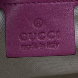 مملوكة مسبقًا Gucci Pink Patent Nice Microguccissima Top Handle Bag