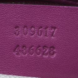 مملوكة مسبقًا Gucci Pink Patent Nice Microguccissima Top Handle Bag