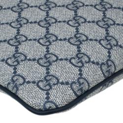 Pre Owned حقيبة غوتشي سوبريم فلات GG  ماسنجر كانفاس مونوجرام